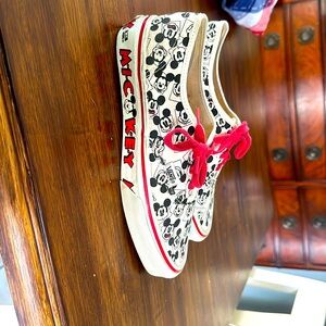 Vans Mickey Mouse lace ups.
